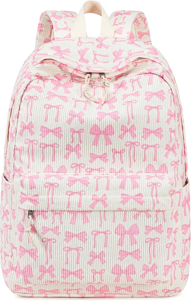 Bluboon School Backpack for Teen Girls Bookbags Elementary High School Corduroy Laptop Bags Women Travel Daypacks