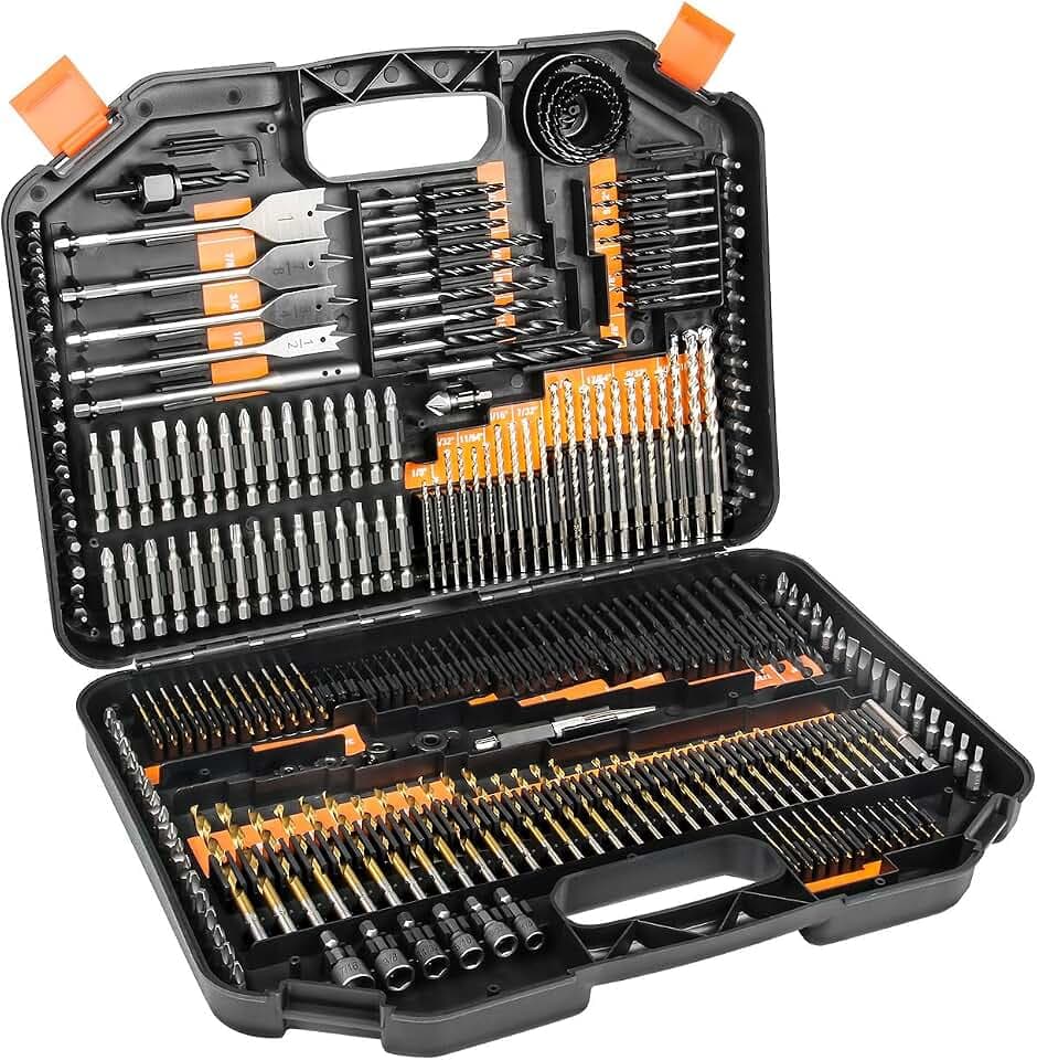 ENERTWIST Drill Bit Set, 246PCS Drill Bits, Driver Set with Portable Case