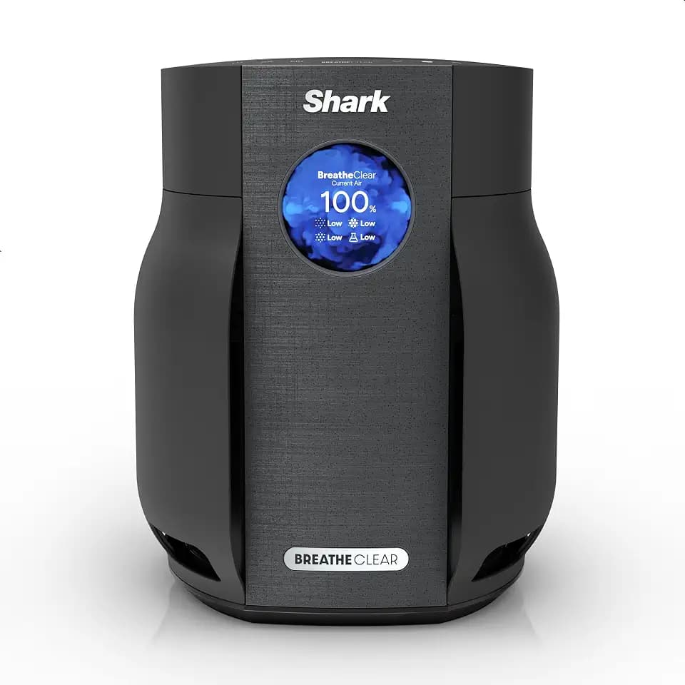 Shark BreatheClear Compact Pro Smart Air Purifier, HP062BK, Charcoal