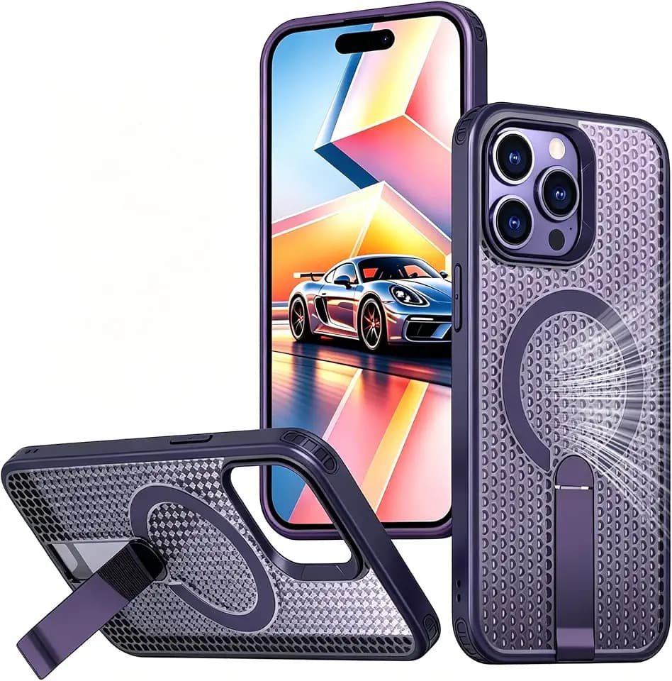 Phone Case for iPhone 15 Pro Max, Frosted Purple