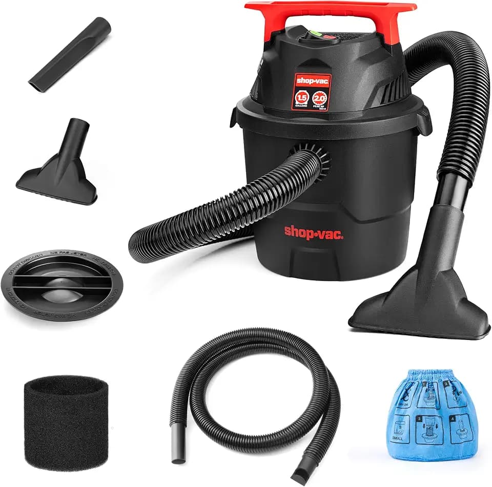 Shop-Vac 1.5 Gallon 2.0 Peak HP Wet/Dry Vacuum, Mini, 5430151
