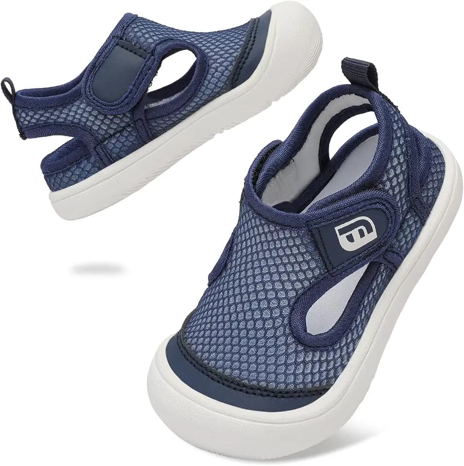 JOINFREE Baby Water Shoes Toddler Boys Girls Wide Sandals Barefoot Swim Shoes Quick-Dry Breathable Summer Outdoor Sports Shoe for Beach Pool Aqua Walking Sandals