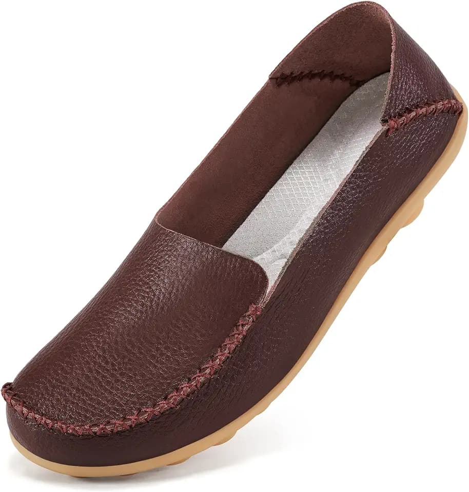 Ecetana Womens Loafers Casual Comfortable - Slip On Walking Flats Shoes