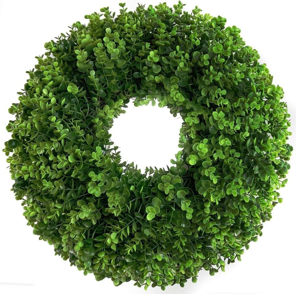 26 Inch Large Boxwood Wreaths for Front Door