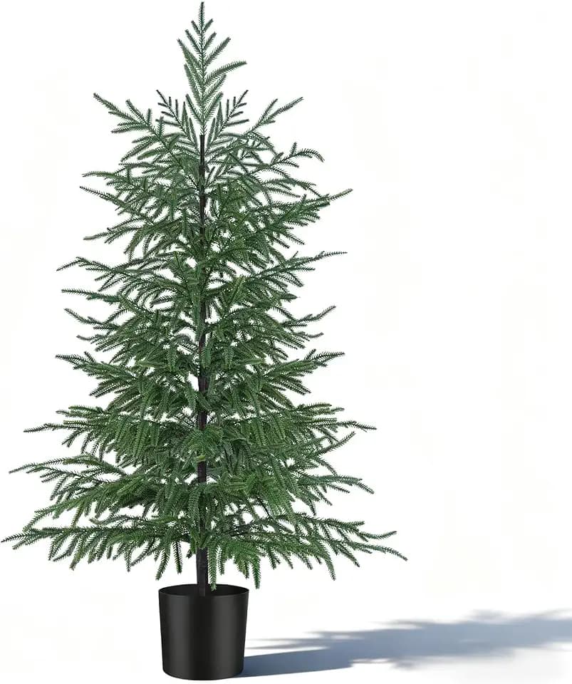 4FT Artificial Norfolk Pine Tree, 1pc Faux Potted Plants