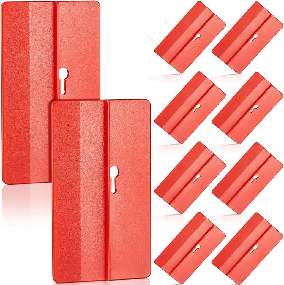 Landical 10 Pcs Drywall Fitting Tool, Install Drywall Holder Support, Red