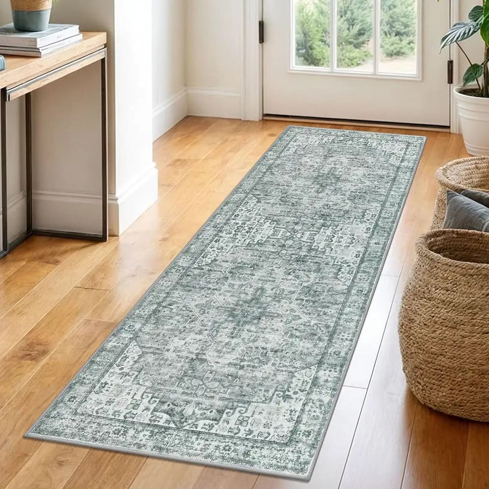 SIILOOM 2x6 Washable Runner Rug, Non Slip Soft Area Rug for Hallway Kitchen