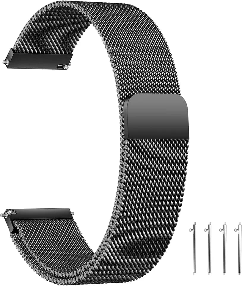 Edelstahl Mesh Uhrenarmband Metall Ersatz Armband Magnetverschluss Smartwatch Schnellverschluss Watch Uhren Ersatzband Für Damen Herren