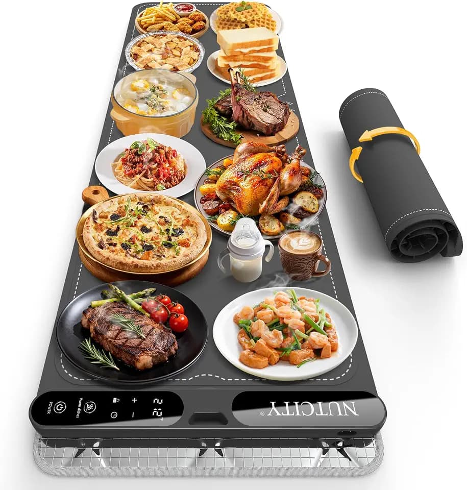 Warming Mat for Food Extra Large 47" x 15" with Insulation Pad
