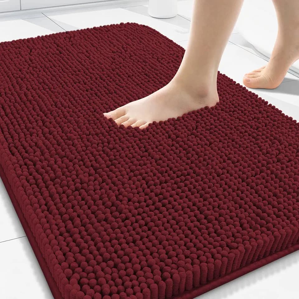 Arotive Bathroom Rugs 34x21, Soft Absorbent Shaggy Chenille Bath Rugs
