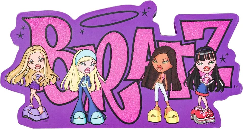 Silver Buffalo Bratz Glitter Cloe Jade Sasha, Wall Art