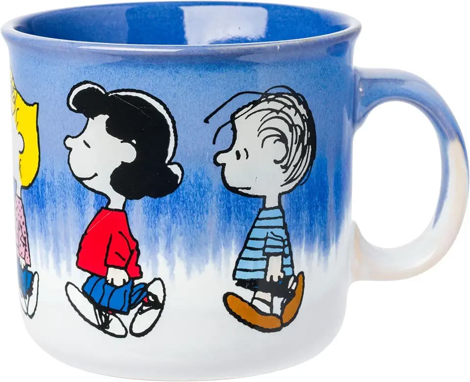Silver Buffalo Peanuts Charlie Brown, Reactive Glaze Camper Mug, 20oz