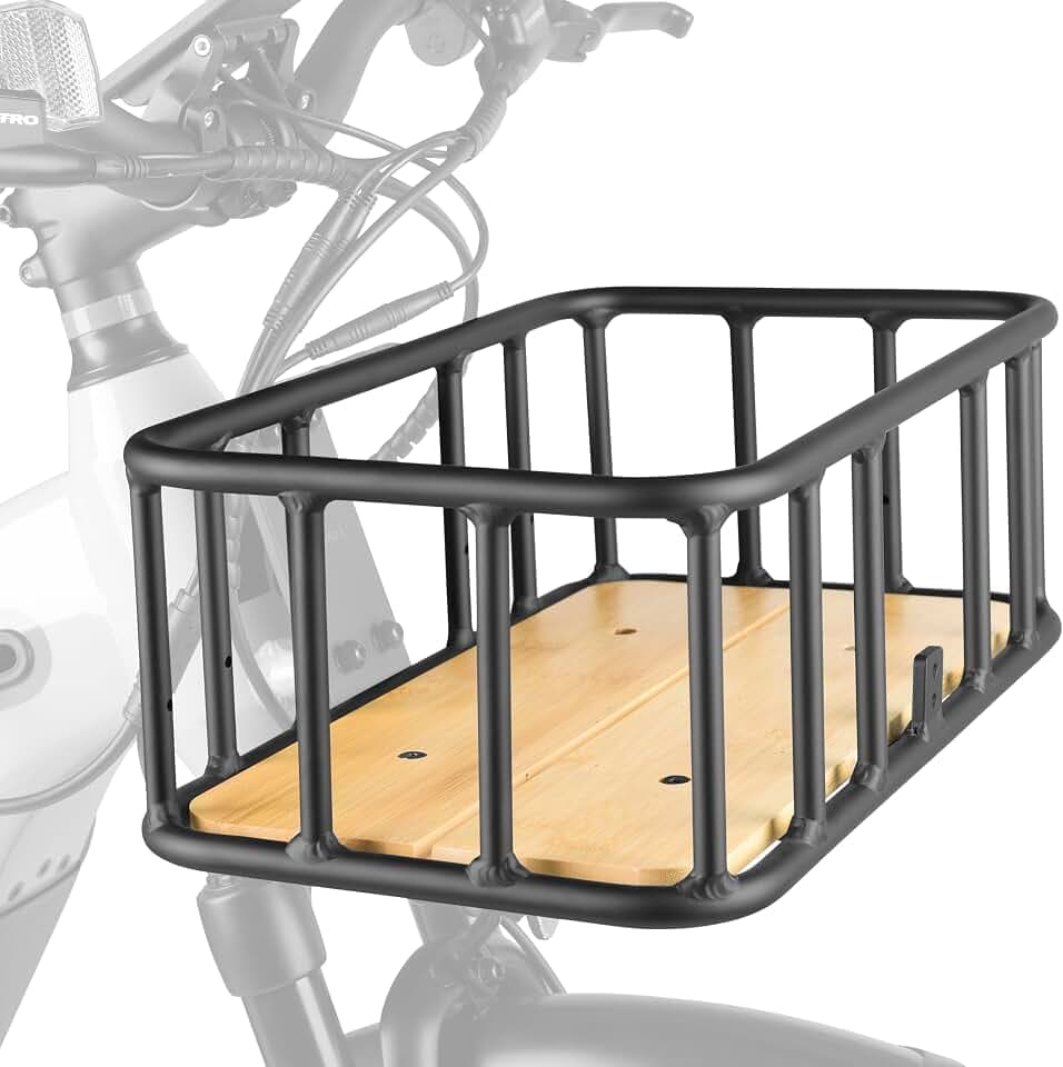 Retrospec Ebike Basket Lightweight, Aluminum Front Basket for Electric Bikes