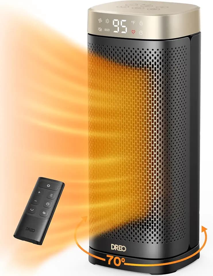 DREO Space Heaters for Indoor Use Large Room, 1500W Ceramic Electric Heater