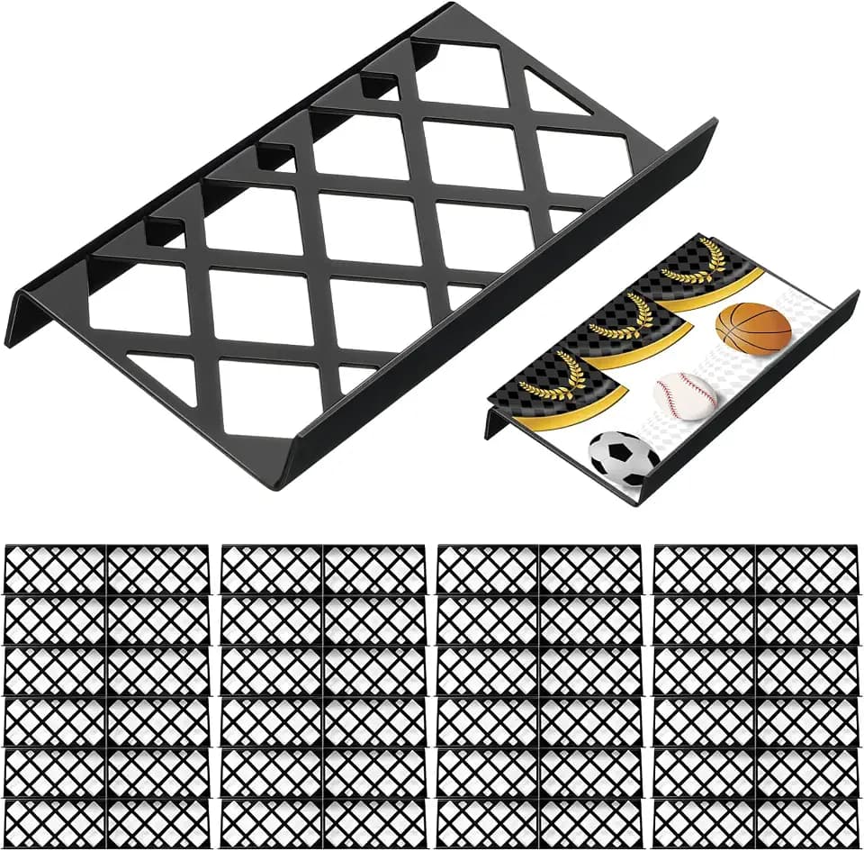 Yalikop 48 Pcs Trading Card Risers for Display Case, Hollow