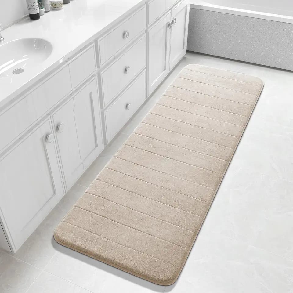 Yimobra 60"x24" Extra Long Memory Foam Bath Mat, Super Soft Bath Rug