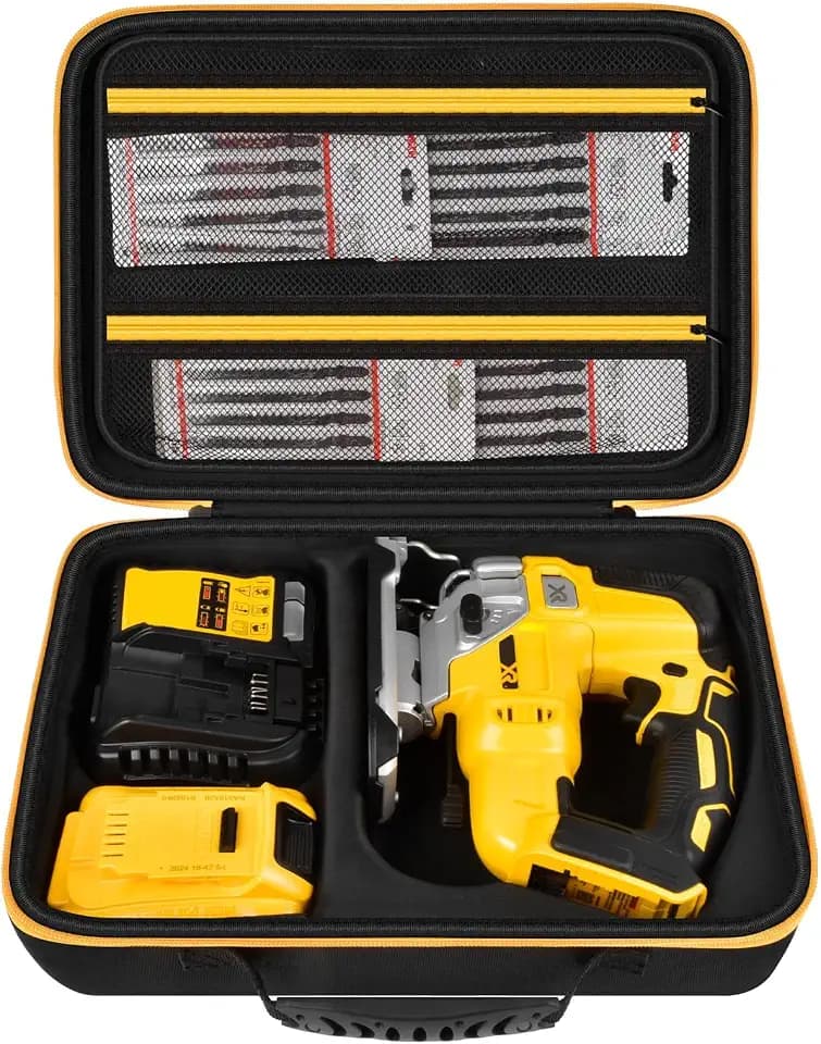 ANKHOH EVA Hard Case for DEWALT DCS334B Jig Saw, Black