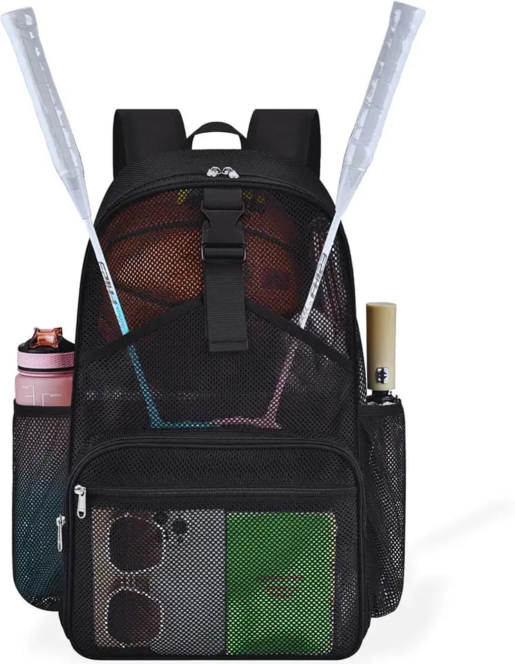 Metaverse Sports Mesh Backpack 20 Inch, Racket & Bottle Holders