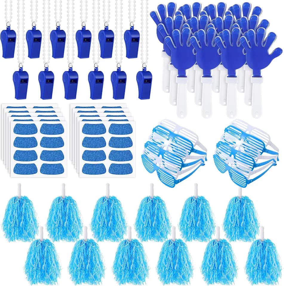 Realspring 148 Pcs Spirit Week Accessories School Team Spirit Items