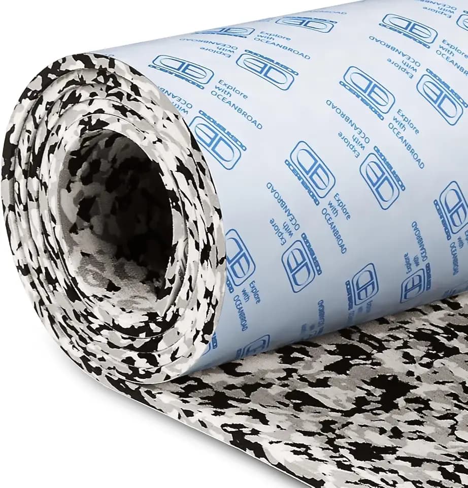 OCEANBROAD Brushed Boat Flooring Self-Adhesive EVA Foam Non-Slip Decking