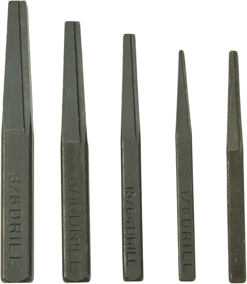 CTA Tools 9030 Fluted Screw Extractor Set, 5-Piece Hand Tool Kit for Broken Studs, Set Screws, Pipes and Fittings