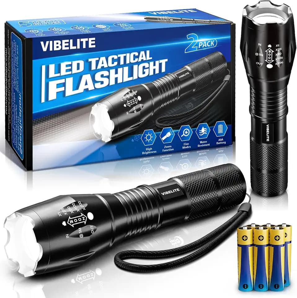 LED Flashlight, 2 Pack