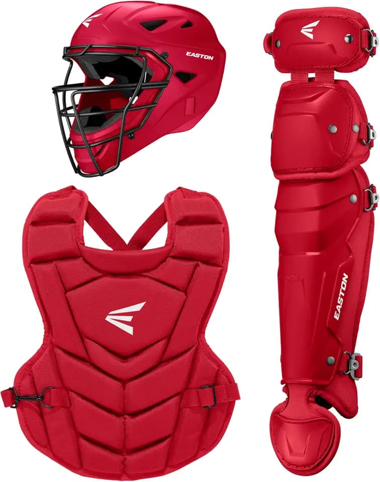 Easton | Black Magic 3.0 Youth Baseball Catcher Gear Set | Helmet, Chest Protector & Leg Guards | Multiple Sizes/Colors