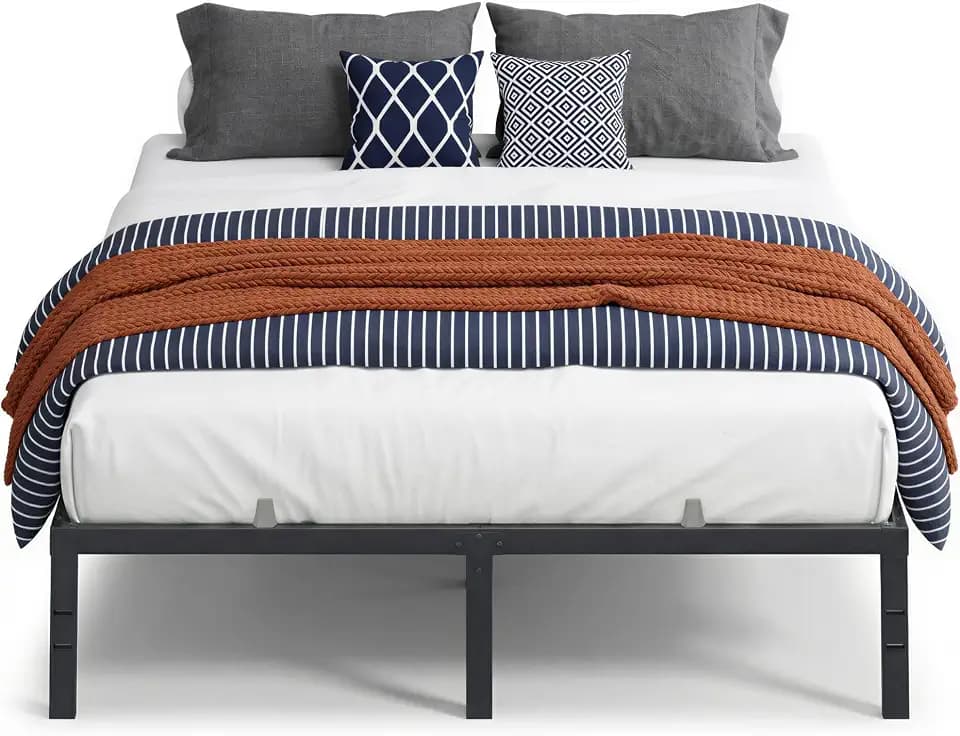 VASAGLE Queen Metal Bed Frame 14 Inches Tall, 1100 lb Weight Capacity