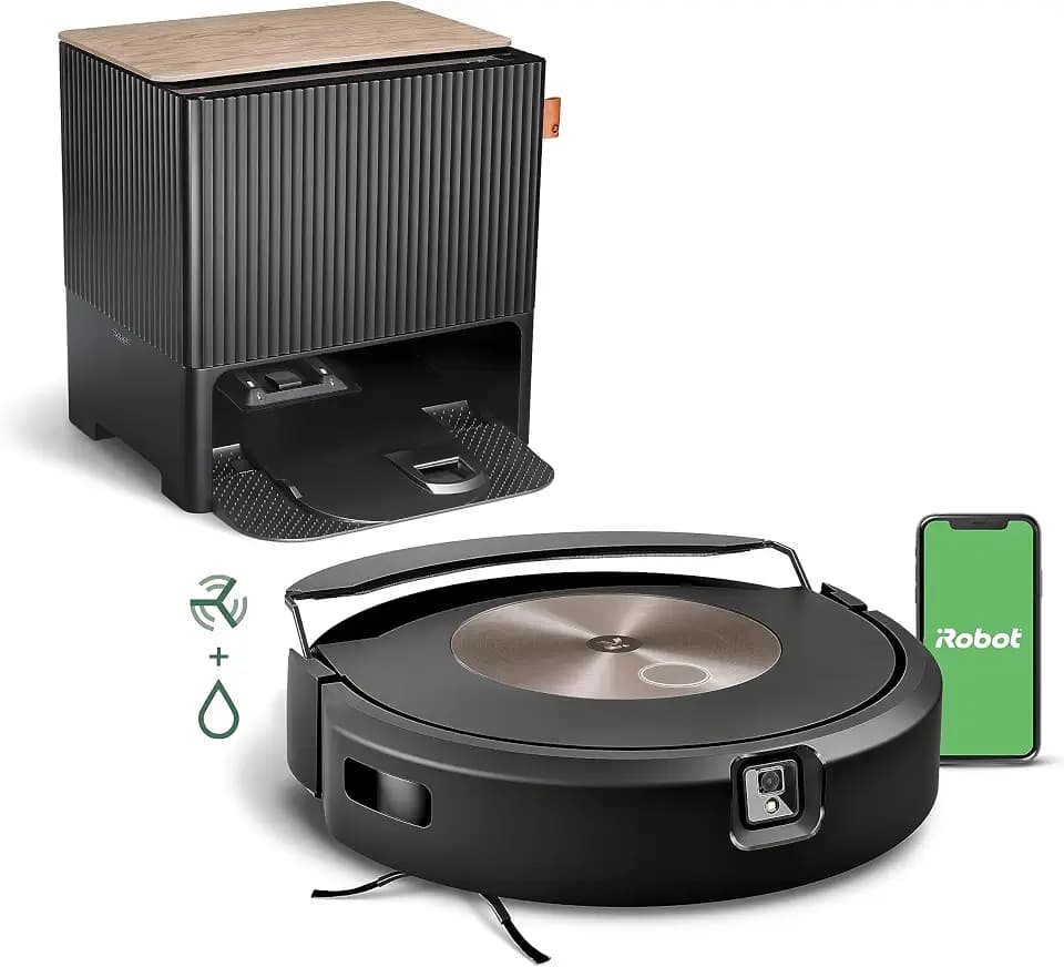 iRobot Roomba Combo j9+ Self-Emptying & Auto-Fill Robot Vacuum & Mop – Multi-Functional Base Refills Bin and Empties Itself, Vacuums and Mops Without Needing to Avoid Carpets, Avoids Obstacles