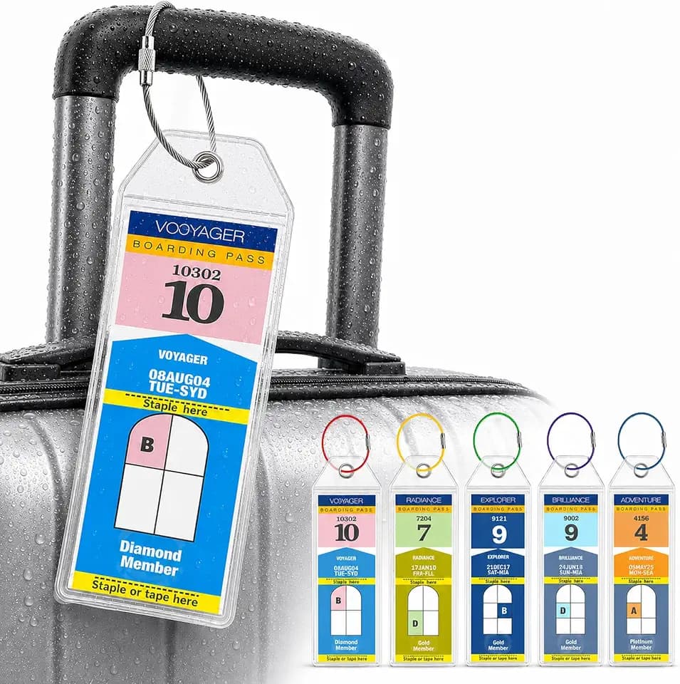 Cruise Luggage Tags Holders 6-Pack, Cruise Essentials 2026
