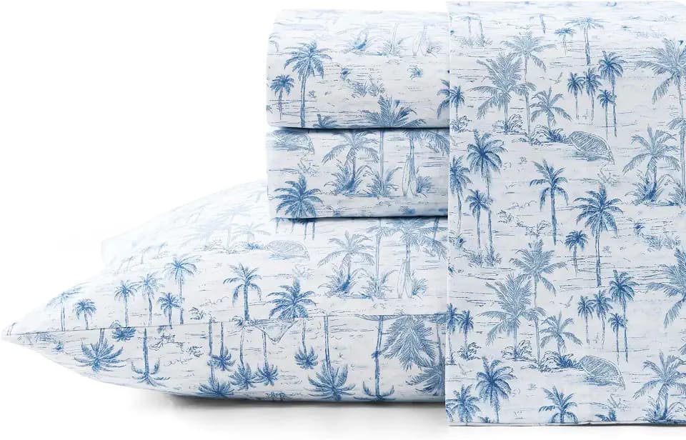 Tommy Bahama - California King Sheet Set with Fitted Sheet & Pillowcases