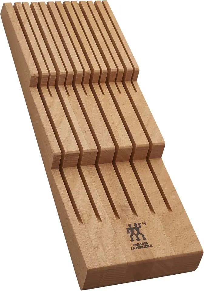 Zwilling 12-Slot In Drawer Knife Block, Beechwood