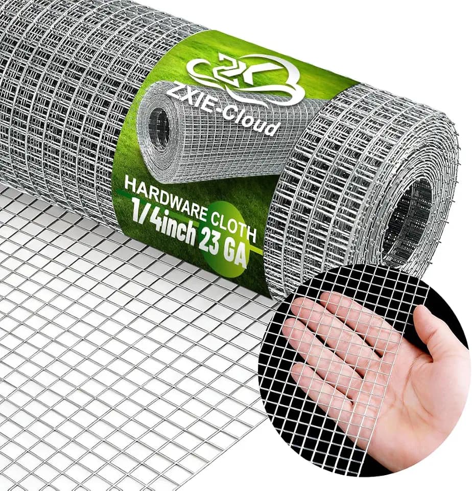 Chicken Wire Fence,Hardware Cloth 1/4 Inch 16inx20ft (23 GA)