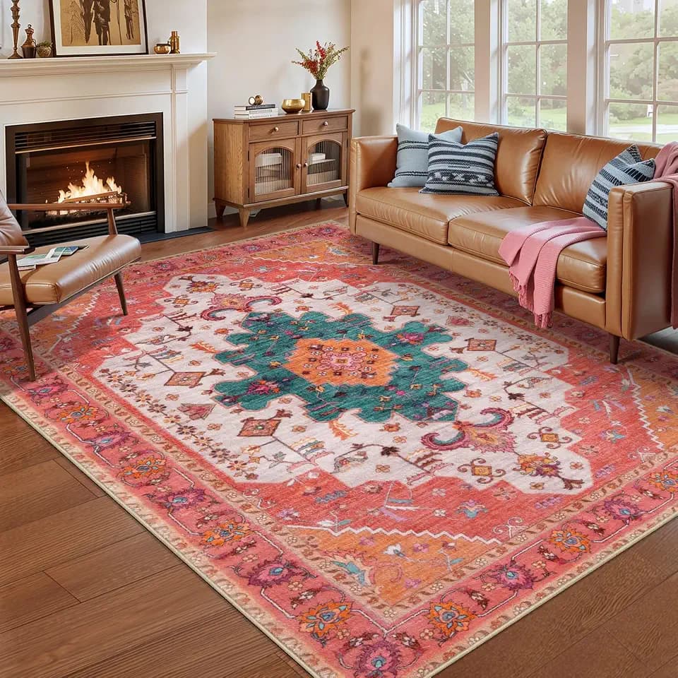 Ciicool 5x7 Area Rug Washable Large Soft Non-Slip for Living Room Bedroom