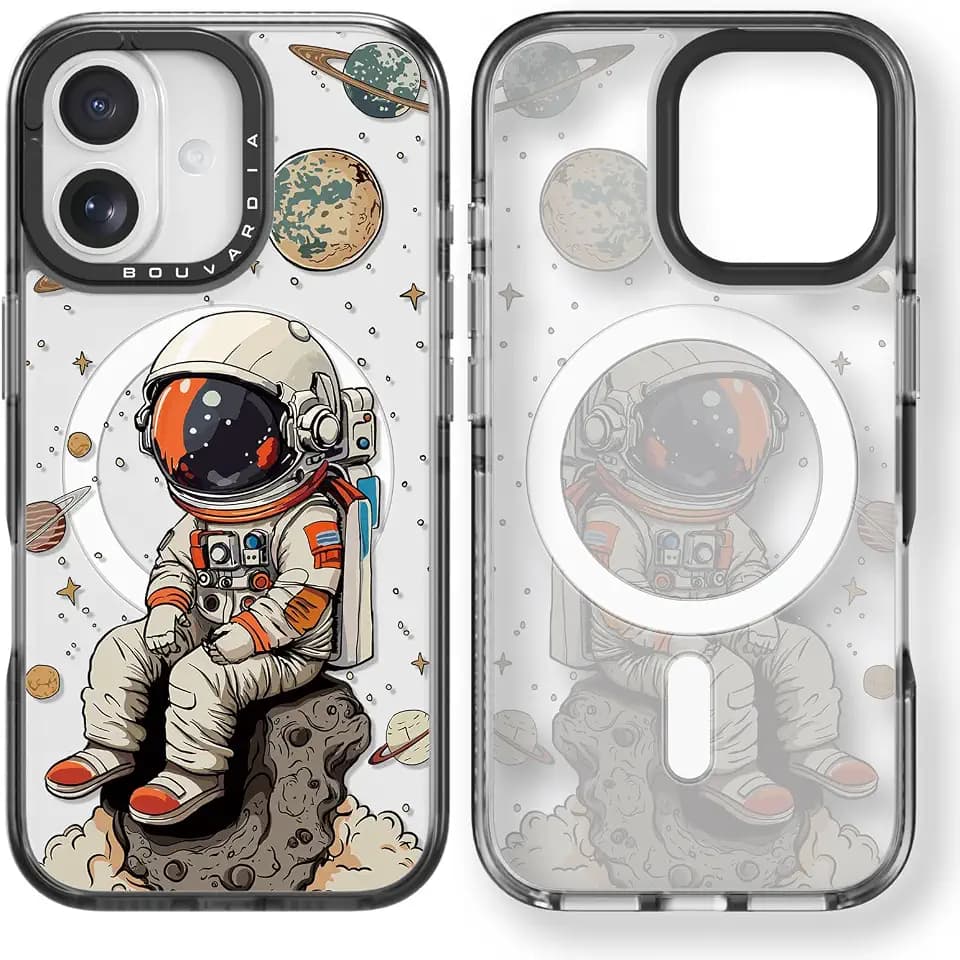 Bouvardia Phone Case for 17, Astronaut, Magnetic