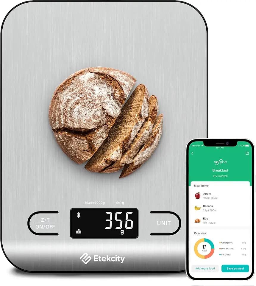 Etekcity Food Nutrition Scale, Digital Grams and Ounces, Large
