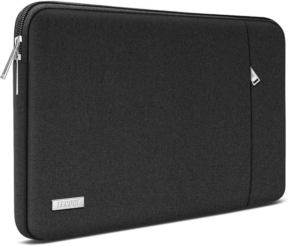 TECOOL 14 Zoll Laptoptasche LaptopHülle für 14” Notebook,Mac Air 15,Schwarz