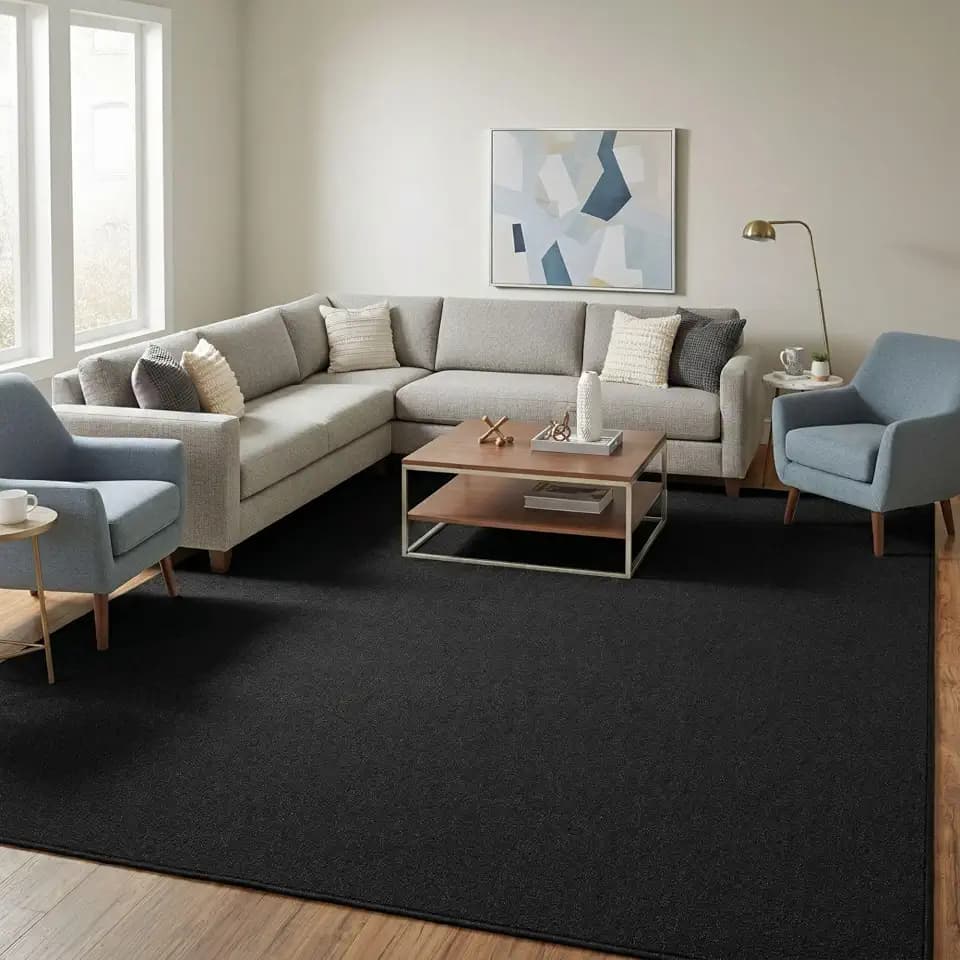 Ottomanson 7x8 Living Room Rug – Non-Slip Area Rugs