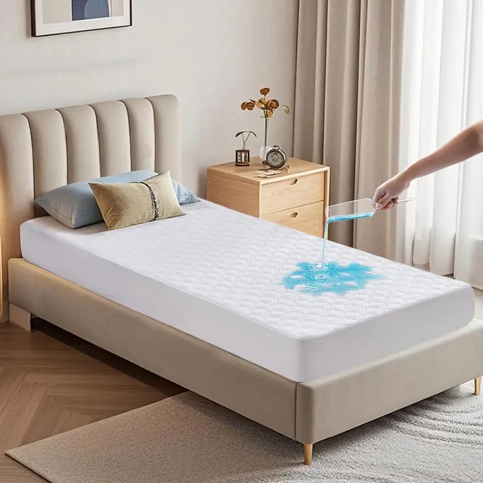 BEDLORE Waterproof Twin XL Mattress Protector, Deep Pocket, College Dorm