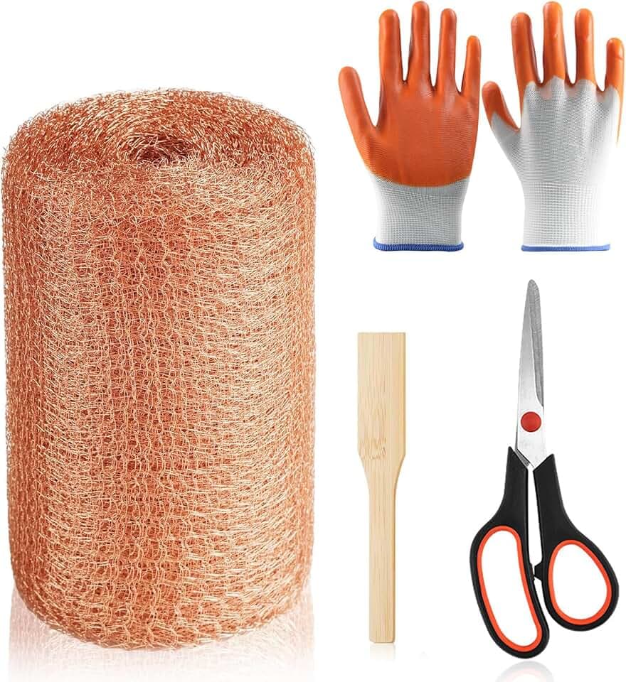 Copper Mesh Rodent Control, 5 in x 50ft Copper Wool for Mice, Rats & Bats