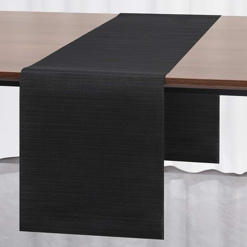 Myir JUN Black Table Runner Home Decor Dining Table Runners