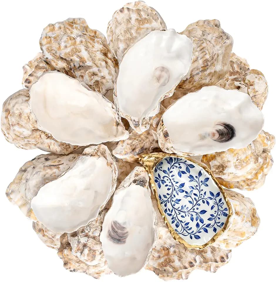 30Pcs 3-4 Inch Concave Oyster Shells for Crafts