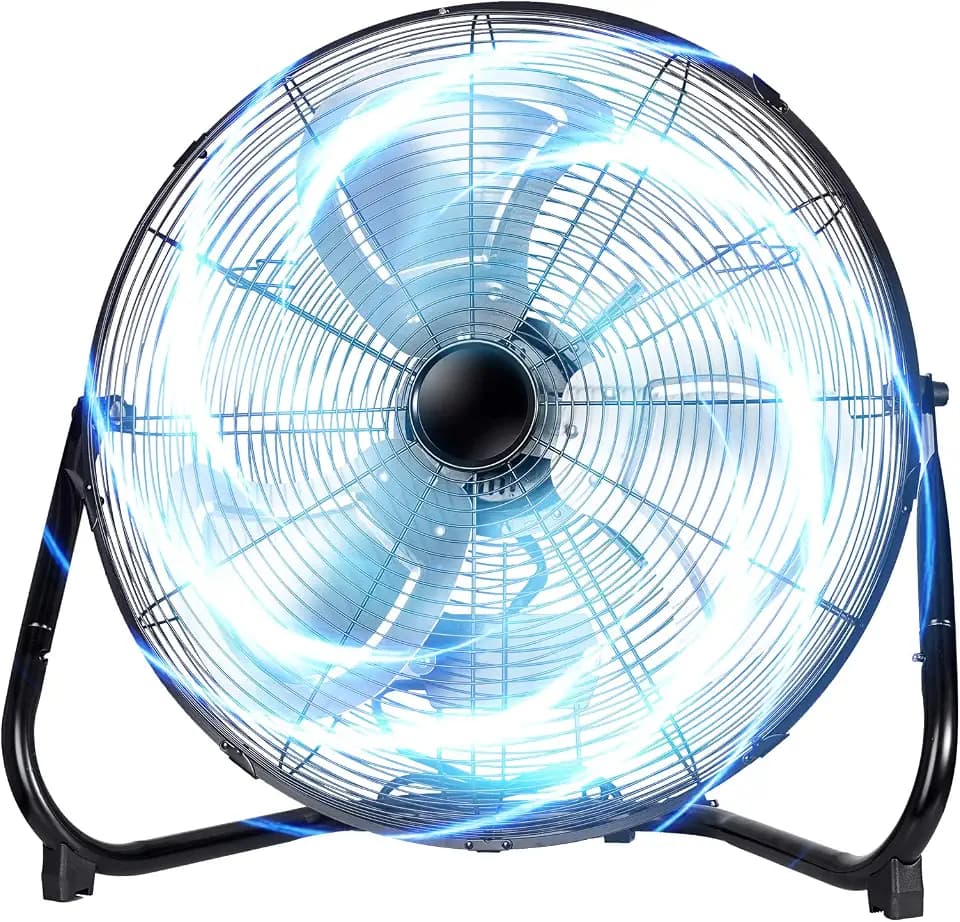 20 Inch Heavy Duty High Velocity Metal Floor Fan