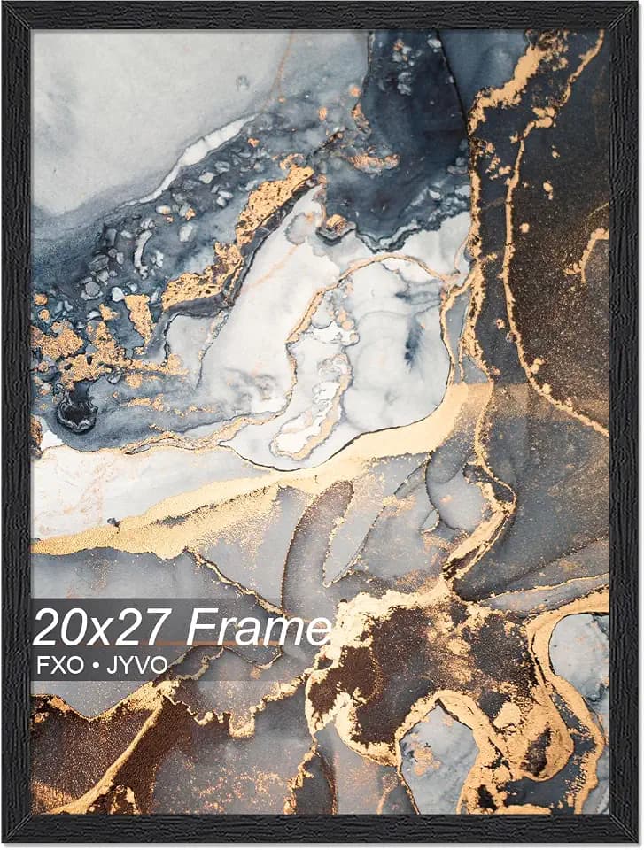 Fxojyvo 20x27 Picture Frame Black Engineered Wood Wall Hanging