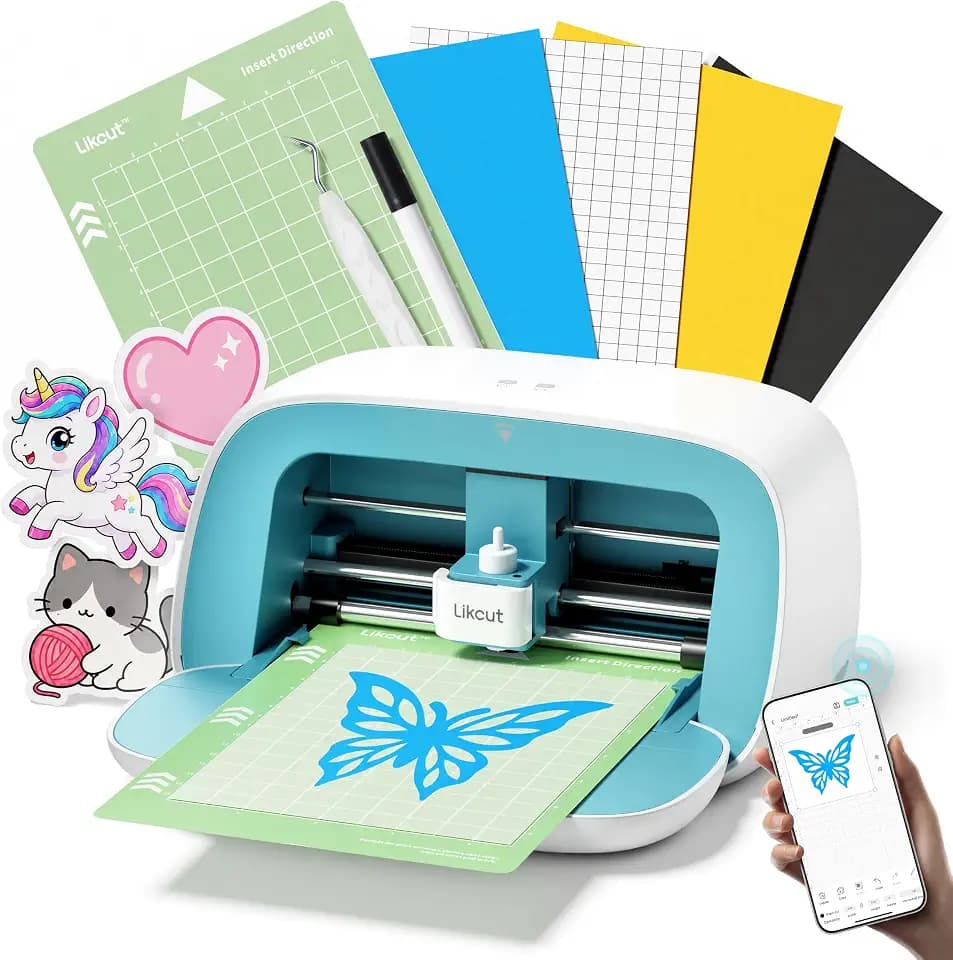 Likcut S501 Vinyl Cutter Machine, 4.5" Compact Die Cutting Machine