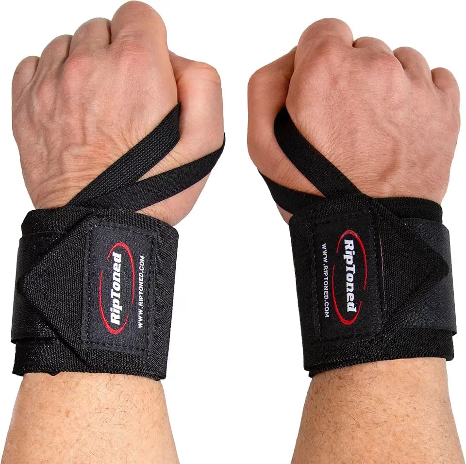 Rip Toned 18" Wrist Wraps for Weightlifting - Stiff & Flex, USPA & USAPL