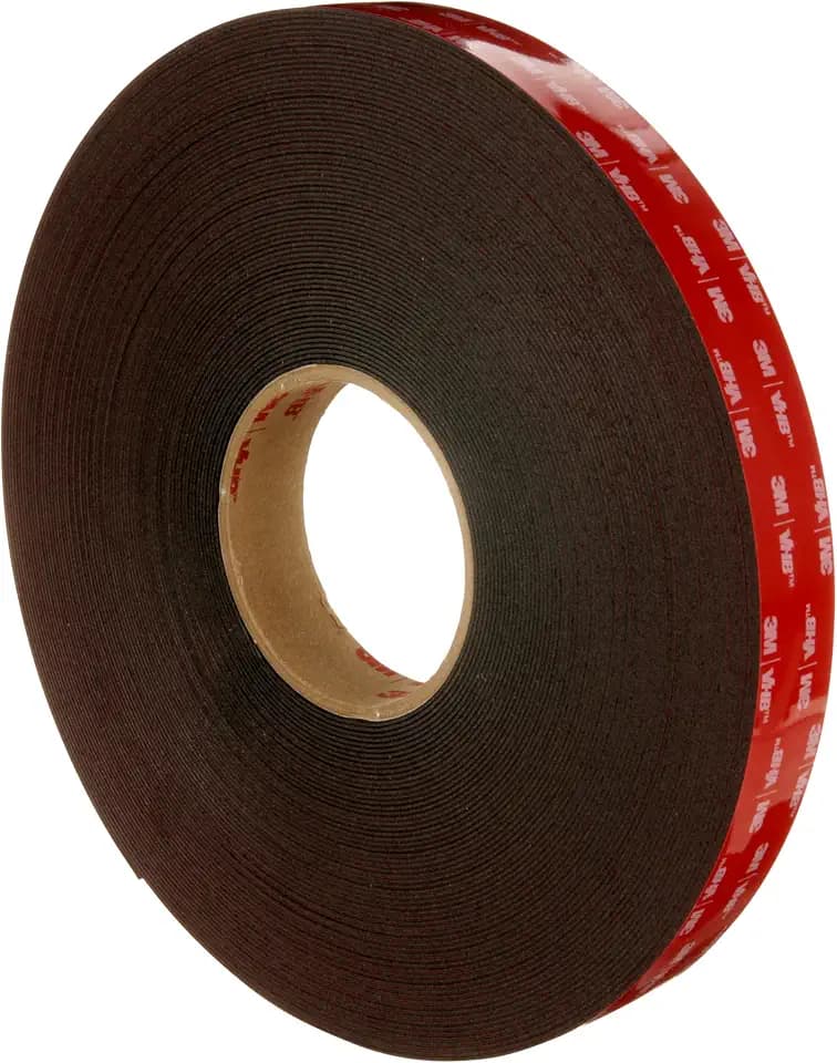 3M VHB Tape 5952, Black, 1/4 in x 36 yd, 45 mil, 1 Roll