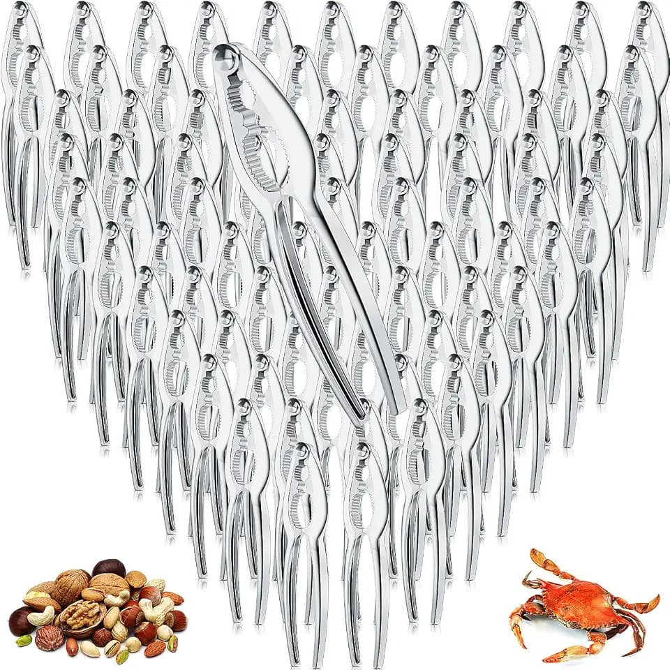 Zhehao 80 Pack Nut Crab Crackers Heavy Duty Seafood Tool Bulk