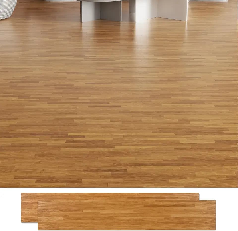 RORA Peel and Stick Floor Tile, 36-Pack 54 SF, Wood Plank Waterproof Vinyl