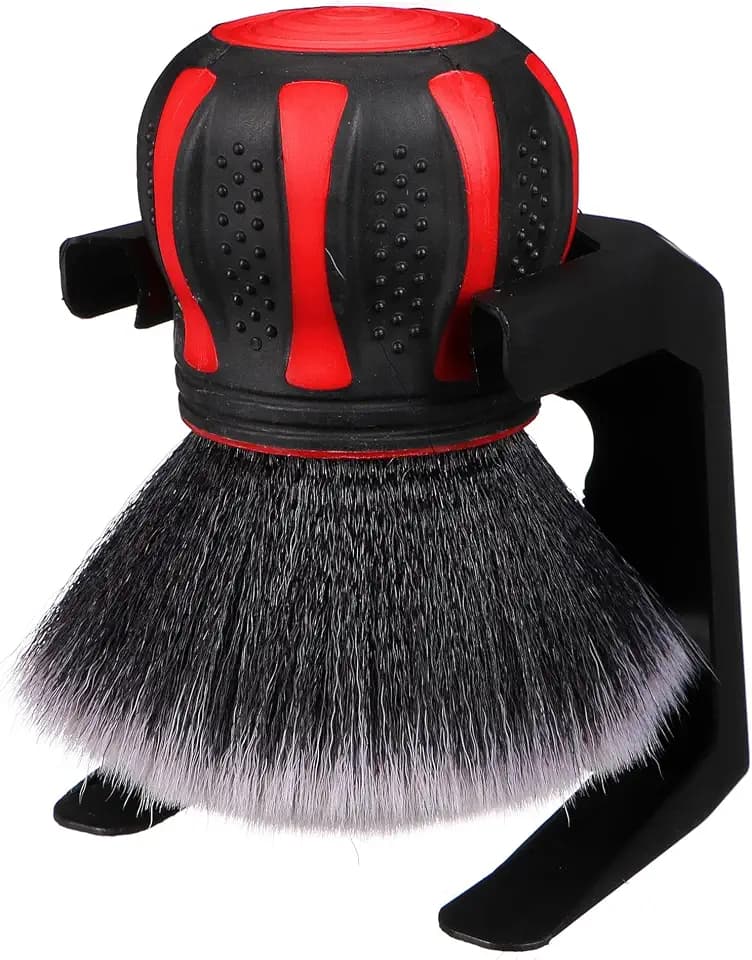 CAR Detailing Brush Ball 1 | Auto Reinigungsbürste | Großer Bürstenkopf | Innen- und Außenreinigung | rutschfeste Kugelgriff | Felgenreinigung | Inklusive Ständer | Schonend für Oberflächen